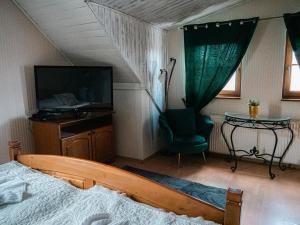 TV a/nebo společenská místnost v ubytování U Krba