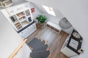 Kuchyň nebo kuchyňský kout v ubytování Gästehaus Schlossblick