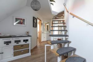 Kuchyň nebo kuchyňský kout v ubytování Gästehaus Schlossblick