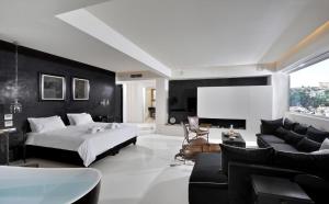 พื้นที่นั่งเล่นของ Stunning Athens Penthouse Historic Centre Location Alto Penthouse Acroposlis View Psyrri +17 ภาพ