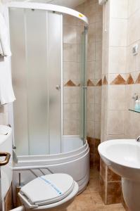 Koupelna v ubytování Hotel Ilinden