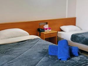 Postel nebo postele na pokoji v ubytování Denis Hotel