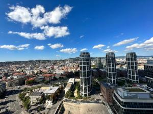 Γενική άποψη της πόλης Μπρατισλάβα ή θέα της πόλης από  αυτό το διαμέρισμα