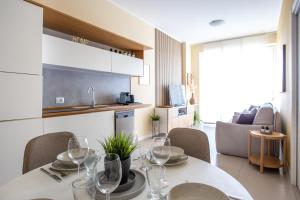 Kuchyň nebo kuchyňský kout v ubytování Jesolo Vista Lido Retreat