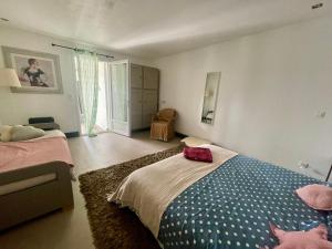 Postel nebo postele na pokoji v ubytování Le Mazet Chambre d'Hôtes + 37 fotografií