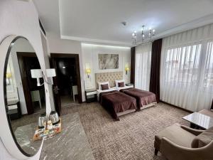 City Center Hotel Taksim İstanbul客房内的一张或多张床位