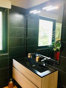 Ένα μπάνιο στο L'ESCALE COTE BLEUE B&B AND Spa