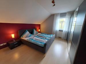 Postel nebo postele na pokoji v ubytování Kronenhaus