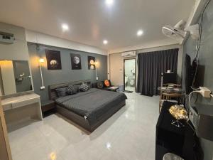 Χώρος καθιστικού στο Monkey apartment 6