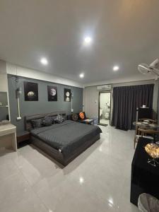 Ένα ή περισσότερα κρεβάτια σε δωμάτιο στο Monkey apartment 6