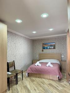 Postel nebo postele na pokoji v ubytování Guest house LALO