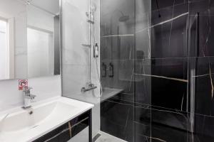 Koupelna v ubytování Hotel Soimul