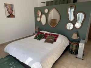 Postel nebo postele na pokoji v ubytování Villa berbère + 47 fotografií