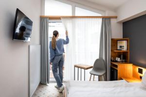 TV a/nebo společenská místnost v ubytování Haus am Hammerrain