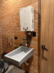 Ένα μπάνιο στο Departamento 102 torre arcati