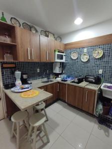 Kuchyň nebo kuchyňský kout v ubytování Best location in Ipanema RJ