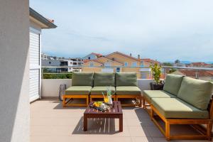 Balkón nebo terasa v ubytování Sea View Apartments Tihi II