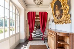 Posezení v ubytování Manoir Du Stang