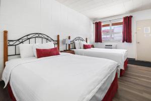 Postel nebo postele na pokoji v ubytování Dauphin Inn Express