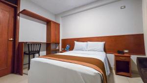 Postel nebo postele na pokoji v ubytování Retama Hotel Tacna