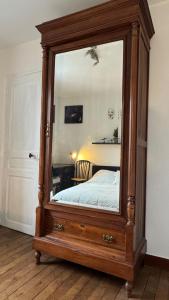 Postel nebo postele na pokoji v ubytování Maison d'hôte Augeard