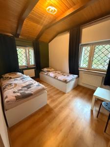 Postel nebo postele na pokoji v ubytování Siedlisko jura Florek