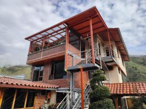 Balkón nebo terasa v ubytování Casa y Flores