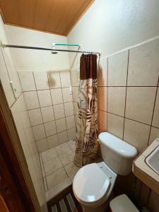 Vannituba majutusasutuses Cabinas Dushka