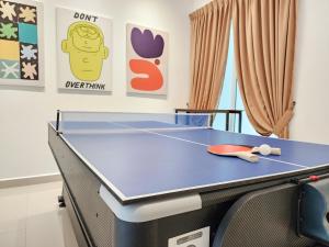 Stolní tenis v ubytování Rawang Home near Aeon 15 Pax WIFI Game Smart TV nebo okolí