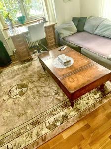 Posezení v ubytování Zurich 2 rooms full lakeview, unique historic house share bath 40 m2