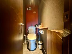 a bathroom with a white toilet in a room at 海宿ニシノヤ in Shioya +34 photos