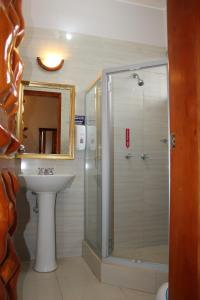 Koupelna v ubytování HOTEL El INDIO