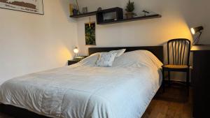 Postel nebo postele na pokoji v ubytování Maison d'hôte Augeard