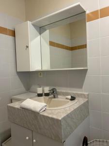 Koupelna v ubytování Le Gré d Argent grande maison au cœur des vignes + 37 fotografií