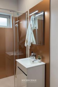 Koupelna v ubytování Apartamento Praia de Espinho