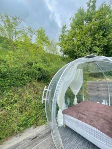Gallery image of Chalet et Bulle La tête dans les étoiles in Audelange