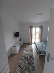 Televízia a/alebo spoločenská miestnosť v ubytovaní Apartmani Miletić