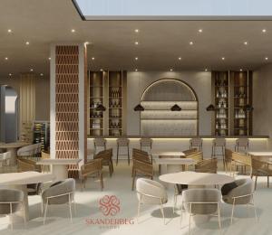Area soggiorno di Hotel Skanderbeg