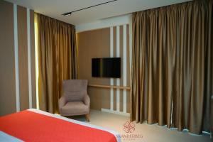 TV o dispositivi per l'intrattenimento presso Hotel Skanderbeg