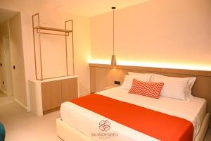 Letto o letti in una camera di Hotel Skanderbeg
