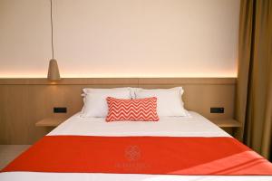 Letto o letti in una camera di Hotel Skanderbeg