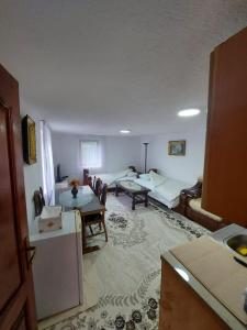 a living room with a couch and a table at Downtown Apartment in Plav