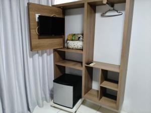 Kuchyň nebo kuchyňský kout v ubytování Hotel Vitória - Guaíra