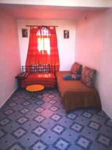 Posezení v ubytování Hostel Kaouki