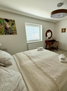 Postel nebo postele na pokoji v ubytování Apartments 1 Valečov-Zásadka 7