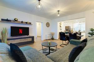 Et opholdsområde på Apartman Mia