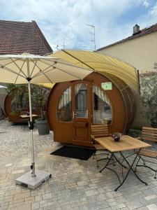 Patio nebo venkovní prostory v ubytování Weinhaus Selmigkeit