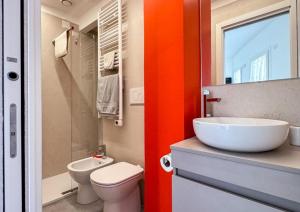 Koupelna v ubytování Hotel Vienna