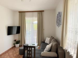 TV in/ali zabaviščno središče v nastanitvi Apartman 1