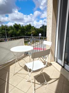 Balkón nebo terasa v ubytování Faber Home